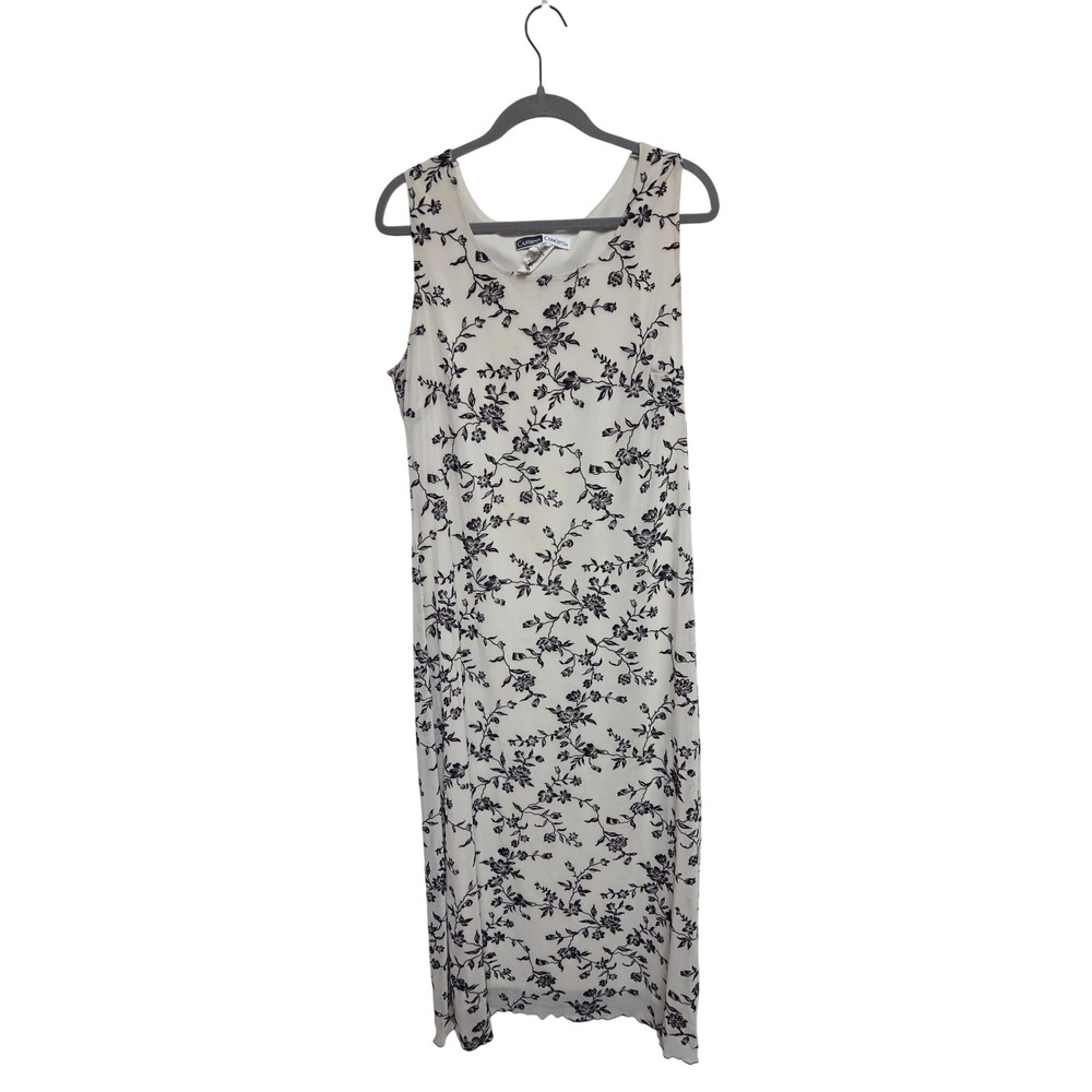 Vintage California Concepts Floral Maxi‎ Dress Sleeveless Cottagecore